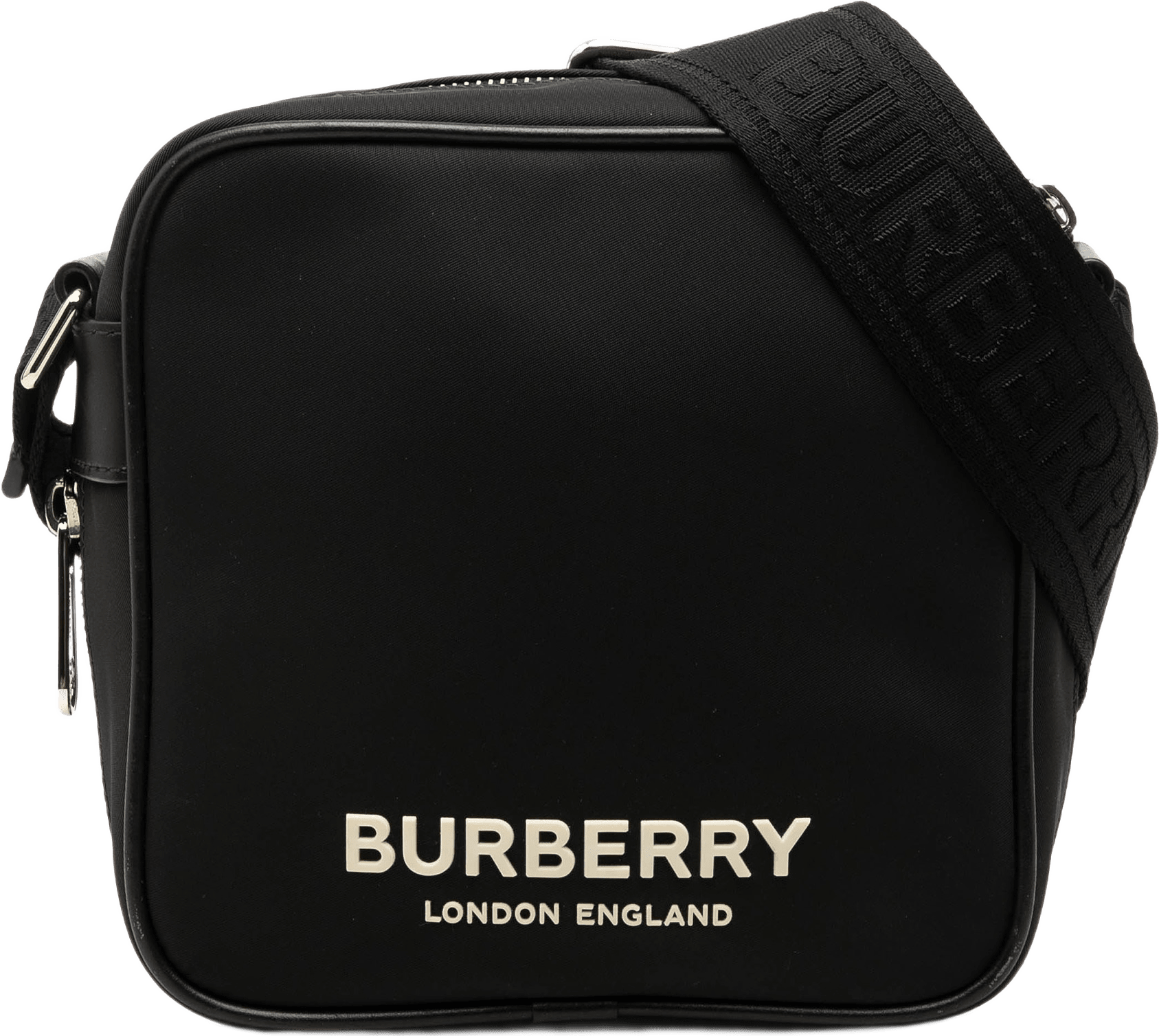 Burberry Nylon Paddy Crossbody, från Luxclusif, i färgen svart.
