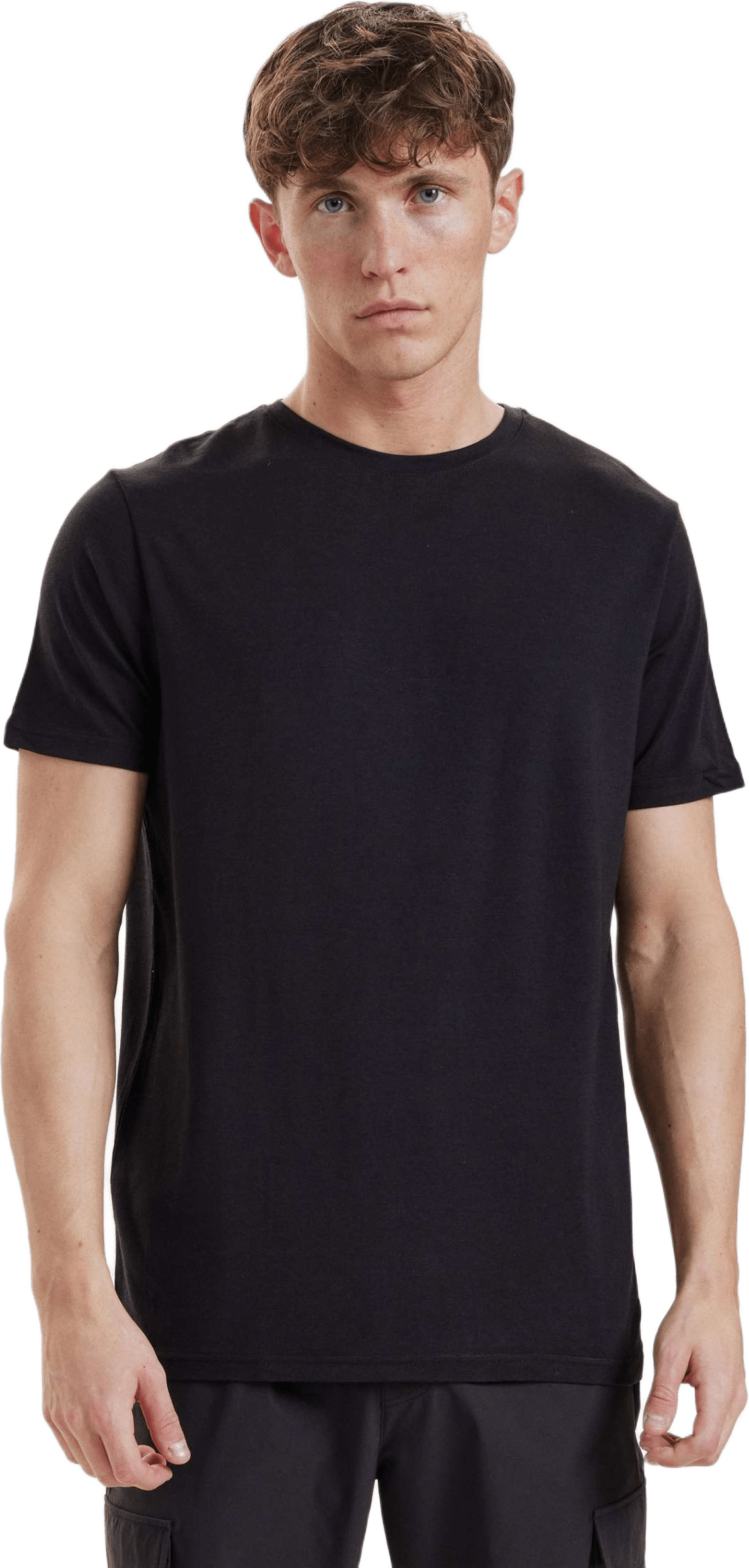 O-neck T-shirt, Bambu, Fsc, från Resteröds, i färgen black.