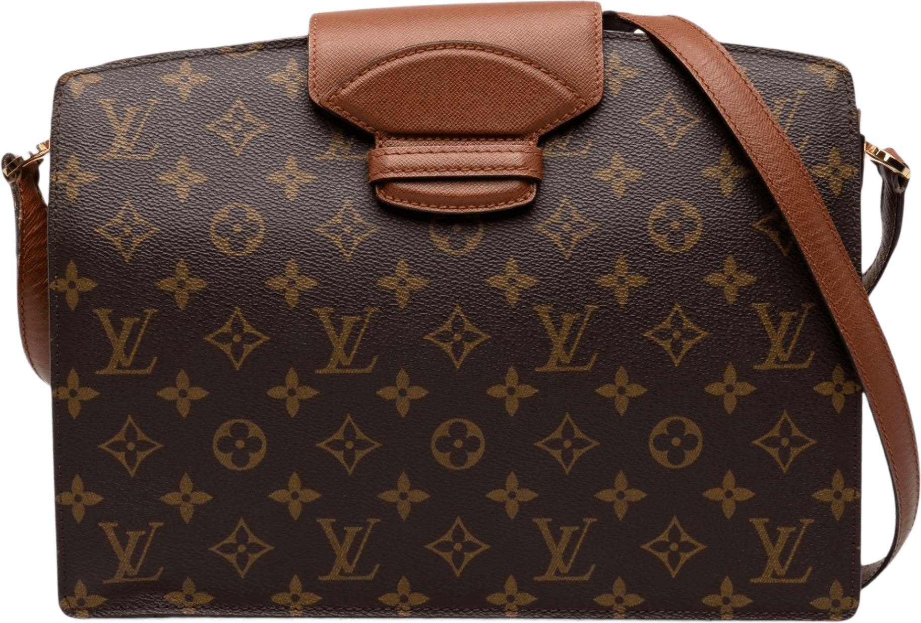 Louis Vuitton Monogram Courcelles, från Luxclusif, i färgen brun.