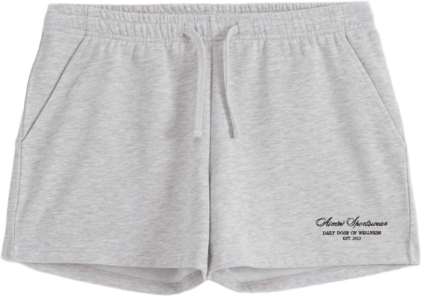 Script Sweat Shorts, från aim'n, i färgen light grey melange.