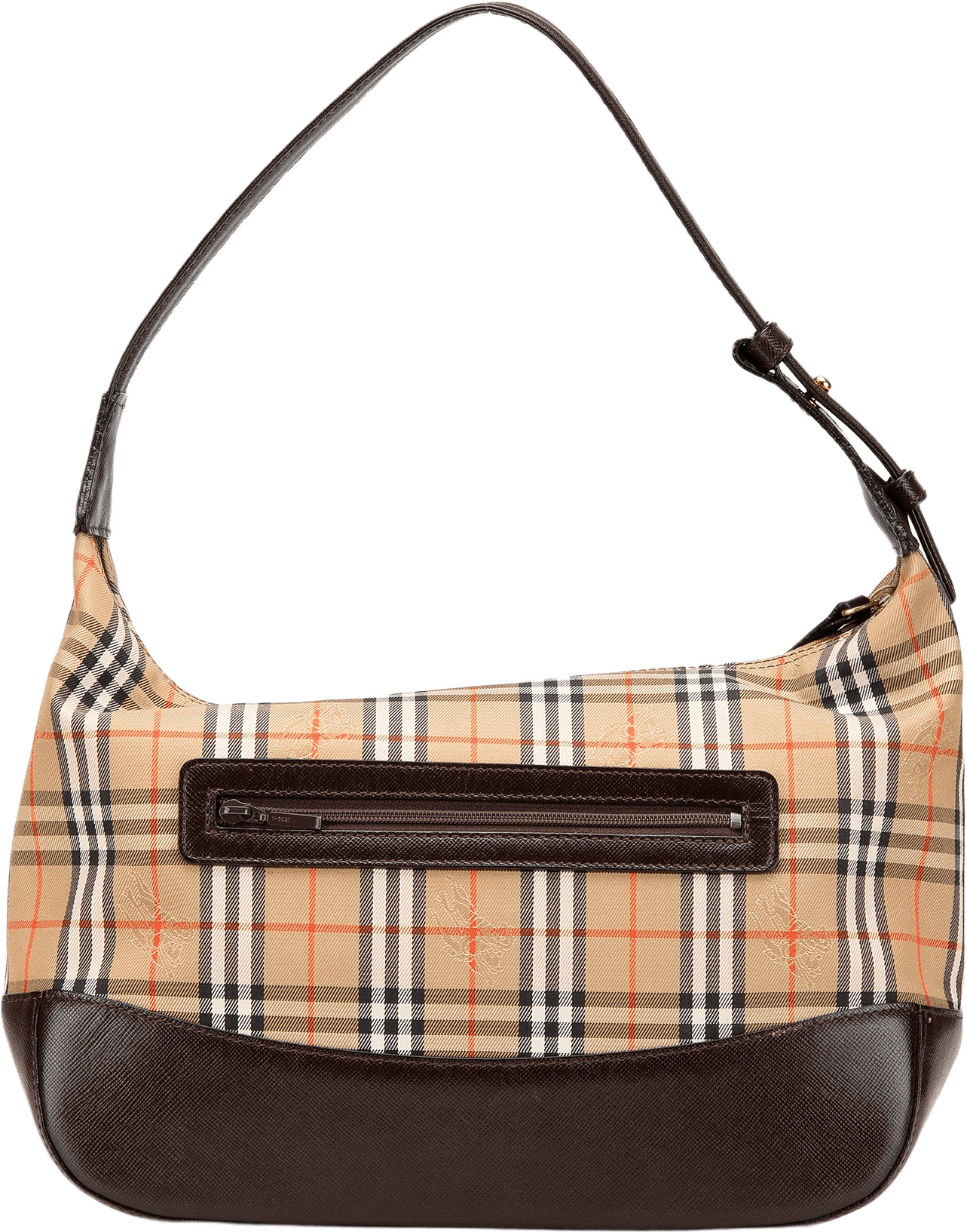 Burberry Haymarket Check Canvas Shoulder Bag