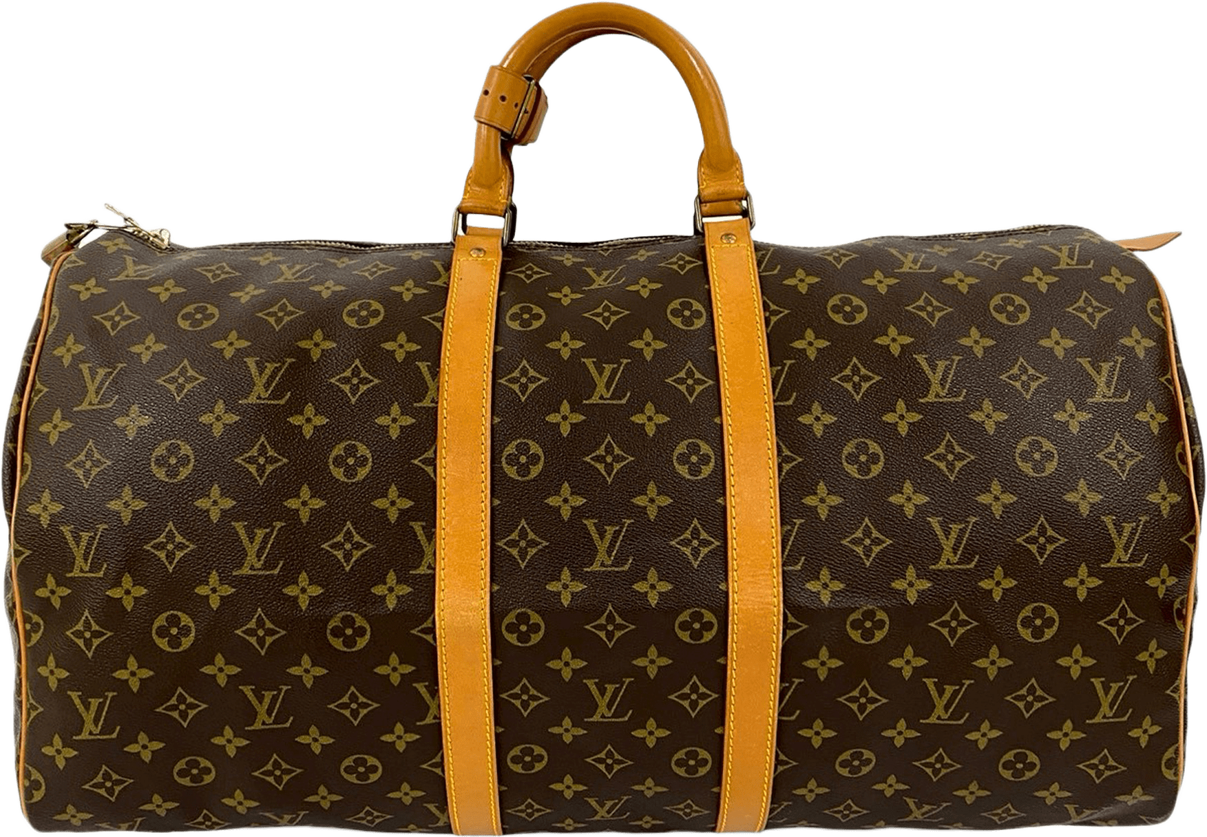 Louis Vuitton Monogram Keepall 55, från Luxclusif, i färgen brown.