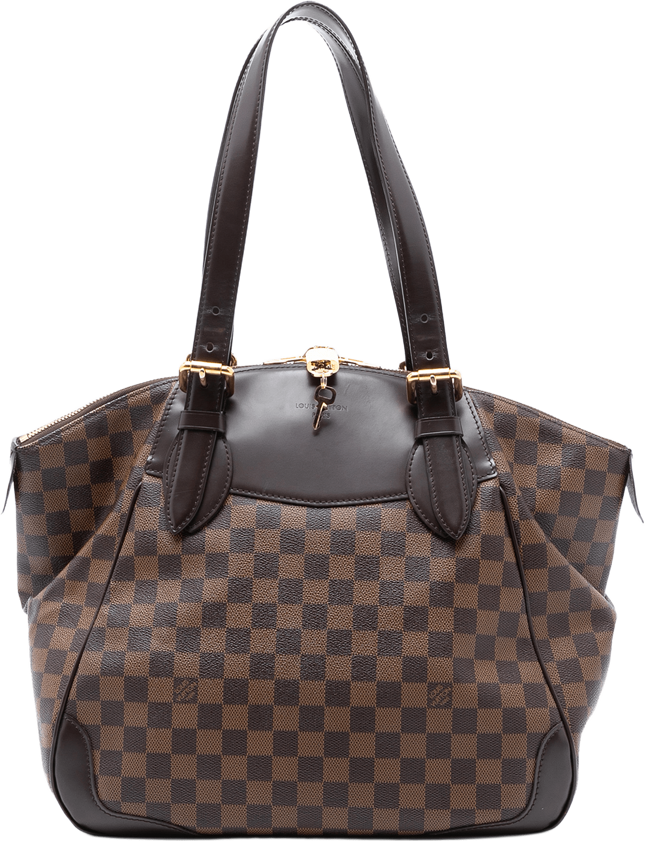 Louis Vuitton Damier Ebene Verona Gm, från Luxclusif, i färgen brown.