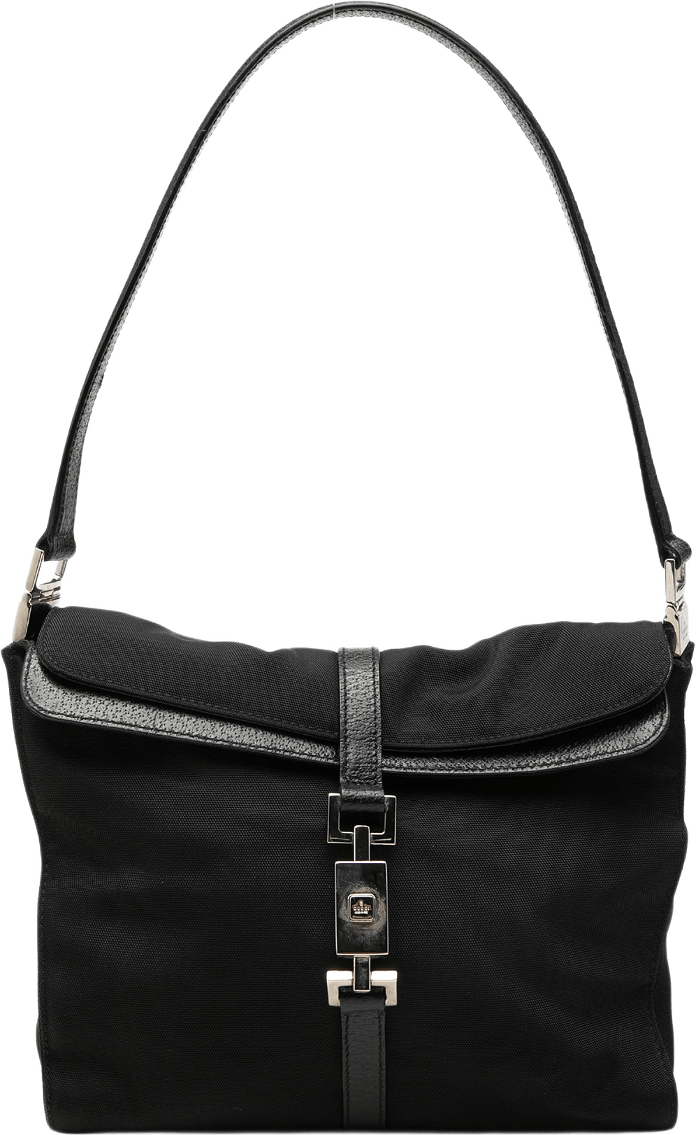 Gucci Canvas Jackie Shoulder Bag, från Luxclusif, i färgen svart.