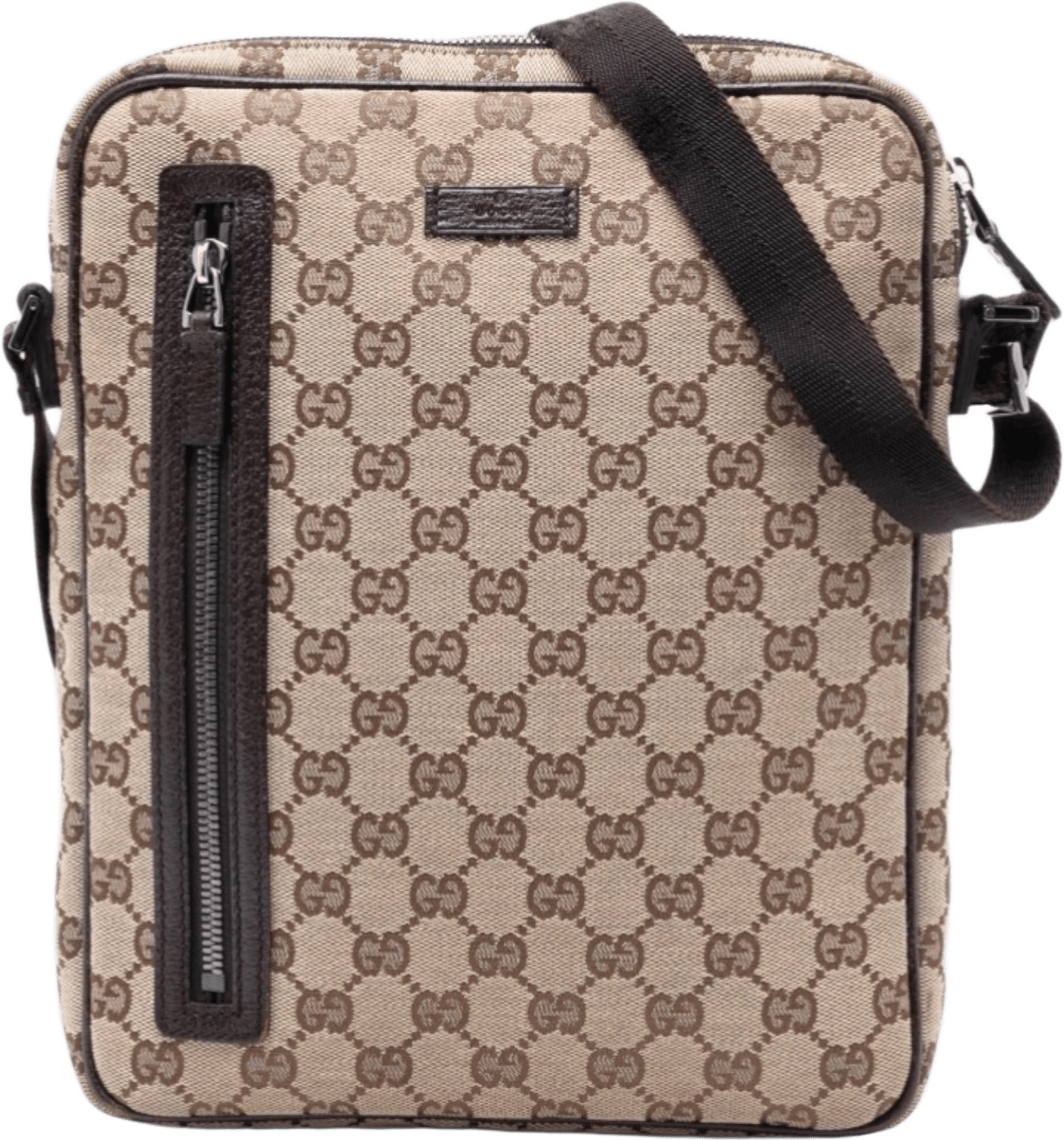 Gucci Gg Canvas Crossbody, från Luxclusif, i färgen beige.