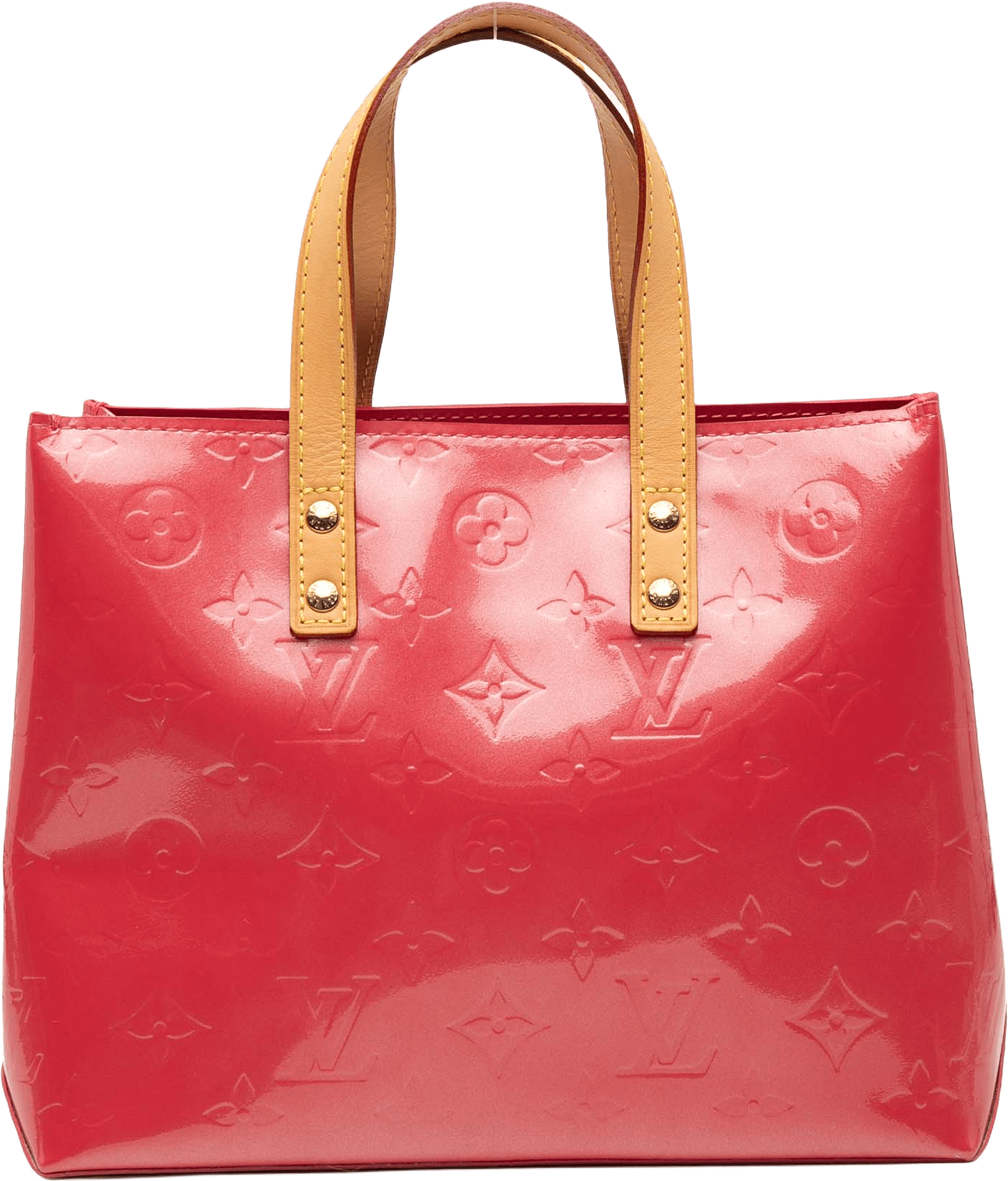 Louis Vuitton Monogram Vernis Reade Pm, från Luxclusif, i färgen hot pink.