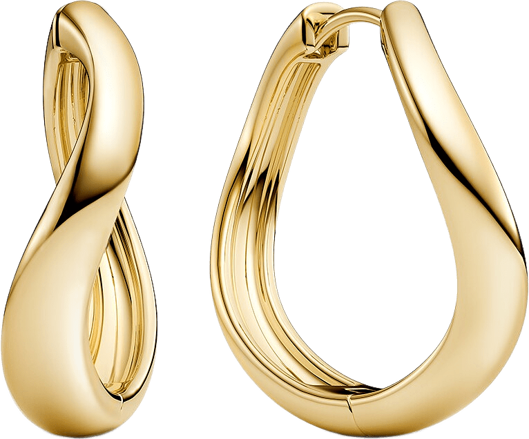 Infinito Earrings, från Sif Jakobs Jewellery, i färgen gold.
