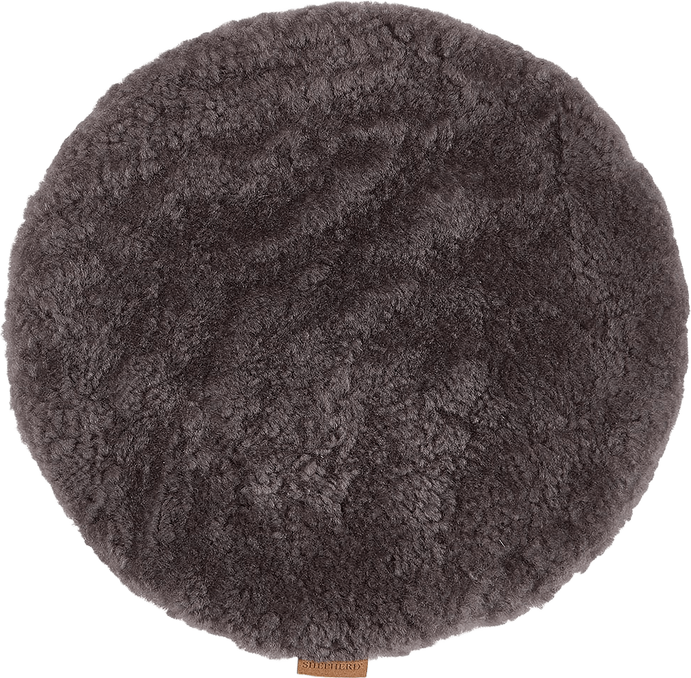 Ida Stolsdyna Ej Vadderad 36cm Rund, från Shepherd, i färgen carbon.