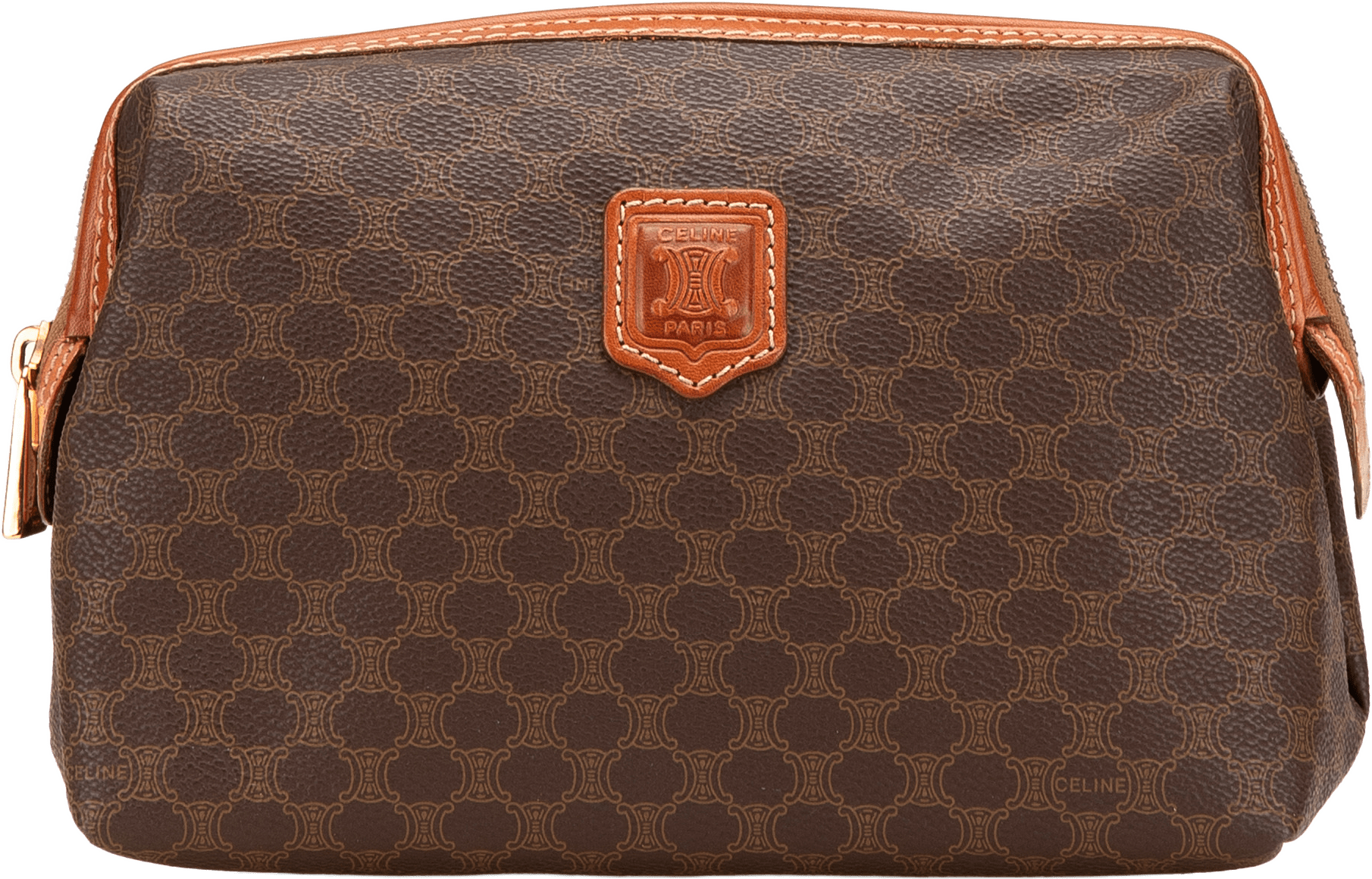 Celine Macadam Coated Canvas Pouch