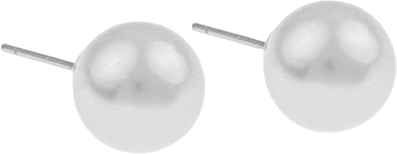 Laney Pearl Earring, från SNÖ of Sweden, i färgen s/white.