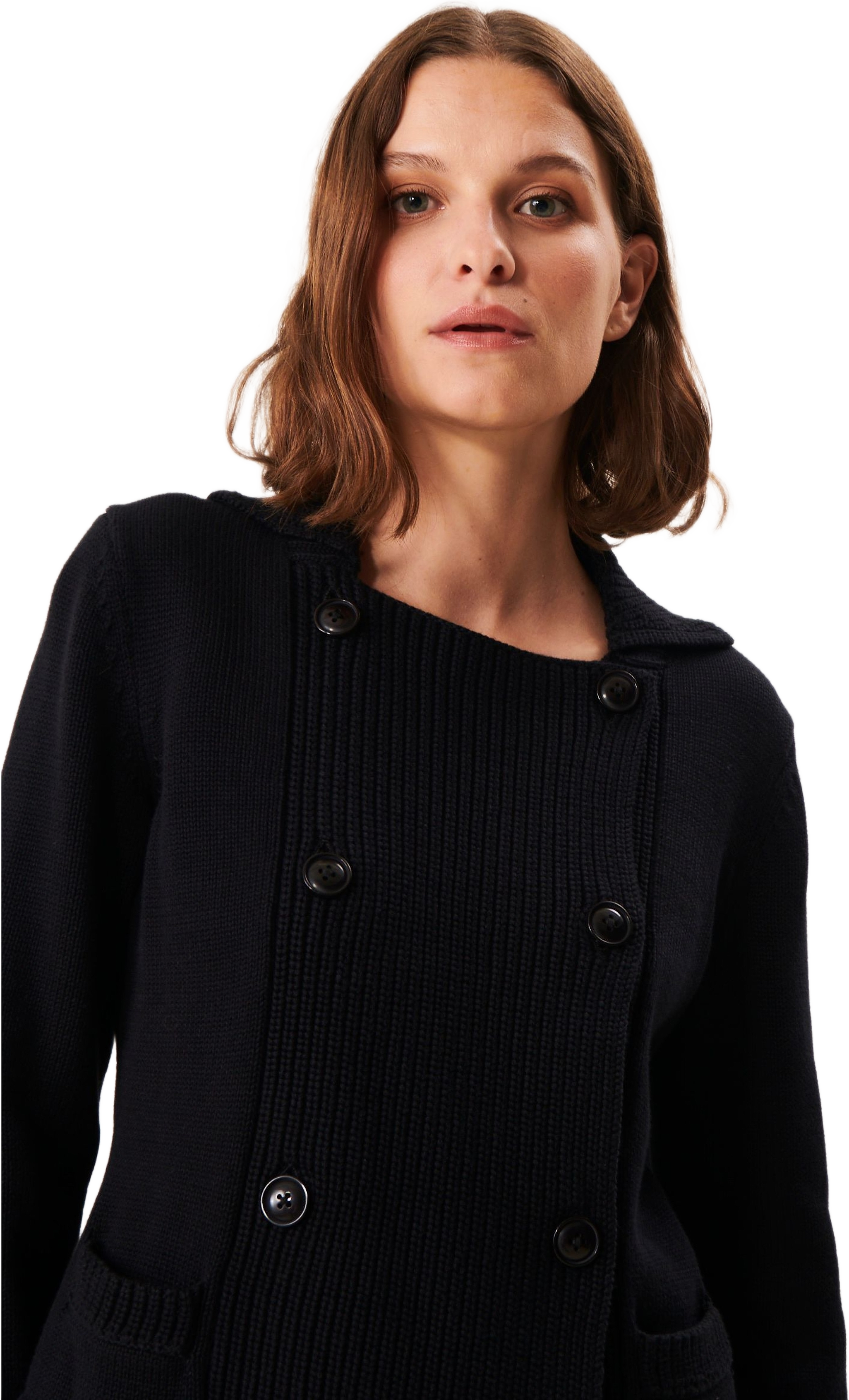 Thora Cardigan, från Jumperfabriken, i färgen black.