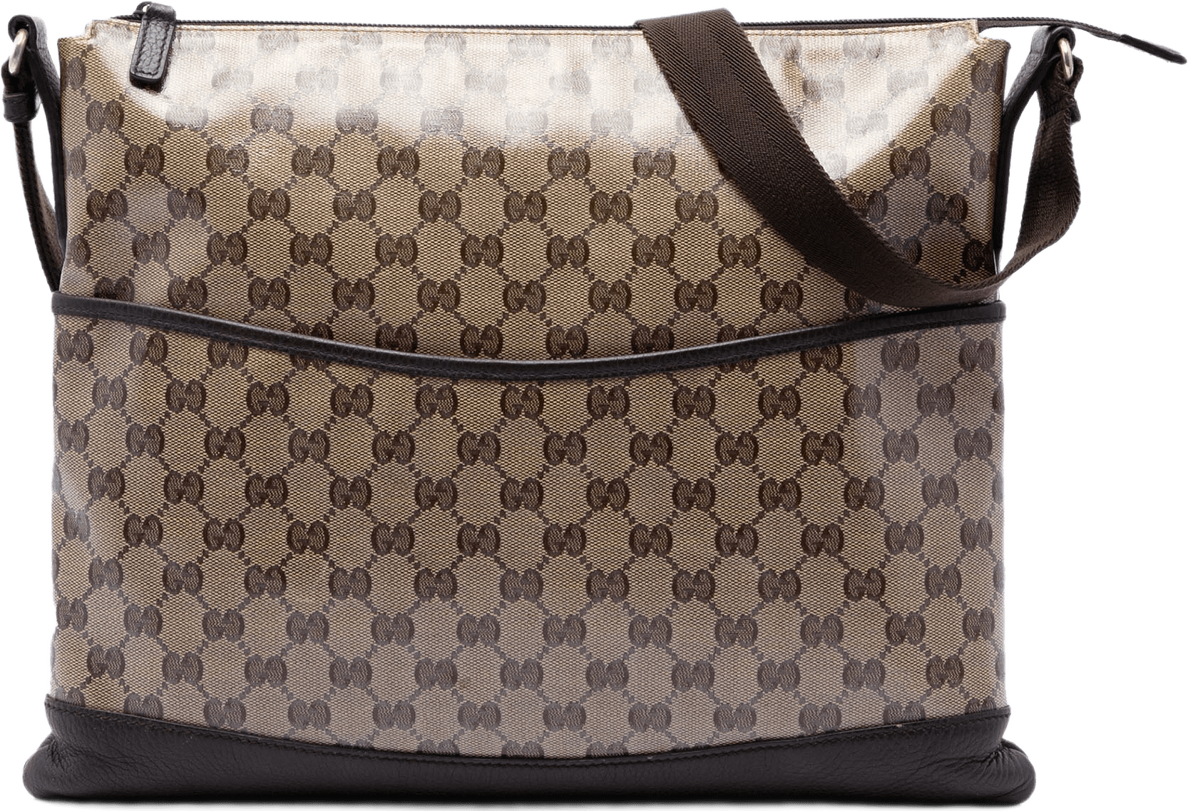 Gucci Gg Crystal Crossbody, från Luxclusif, i färgen beige.