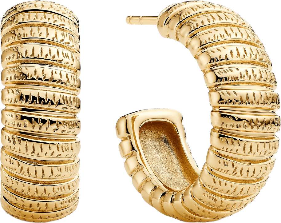 Örhängen Riva, från Sif Jakobs Jewellery, i färgen 18k guldpläterad.