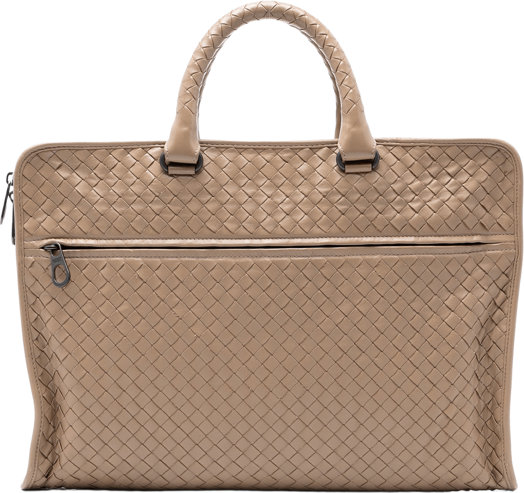 Bottega Veneta Nappa Intrecciato Business Bag, från Luxclusif, i färgen light brown.