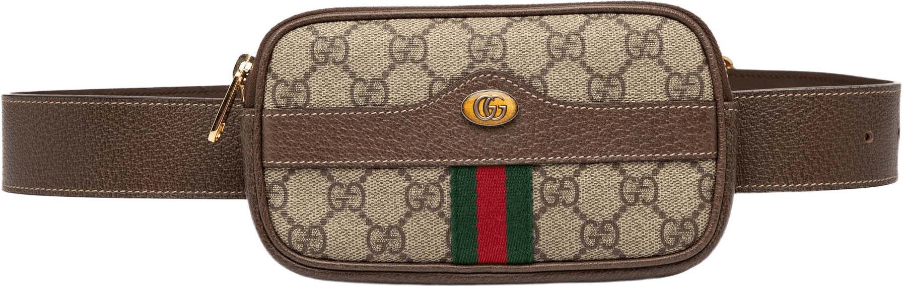 Gucci Small Gg Supreme Web Ophidia Belt Bag, från Luxclusif, i färgen beige.