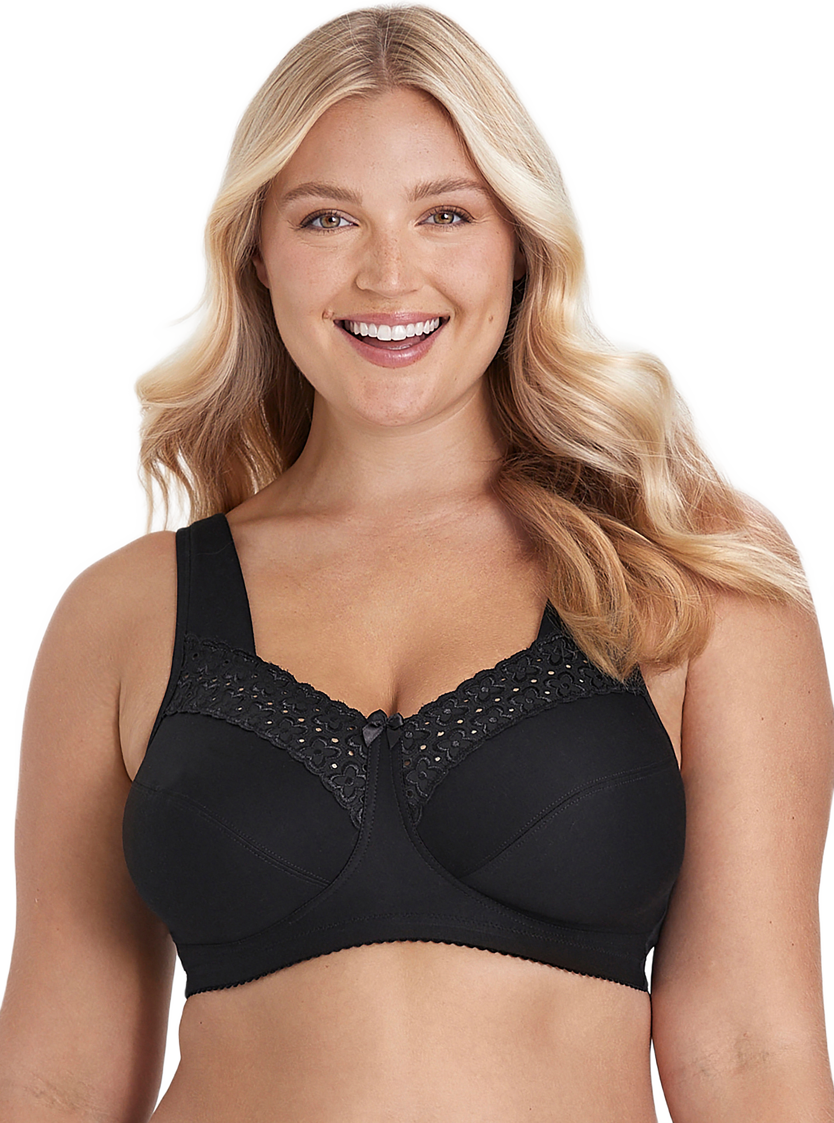 Broderie Anglaise Bomulls-bh Utan Bygel