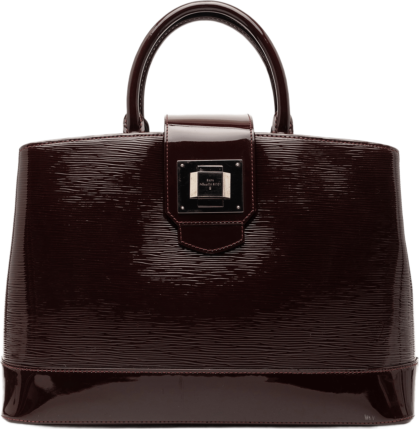 Louis Vuitton Electric Epi Mirabeau Gm, från Luxclusif, i färgen plum.