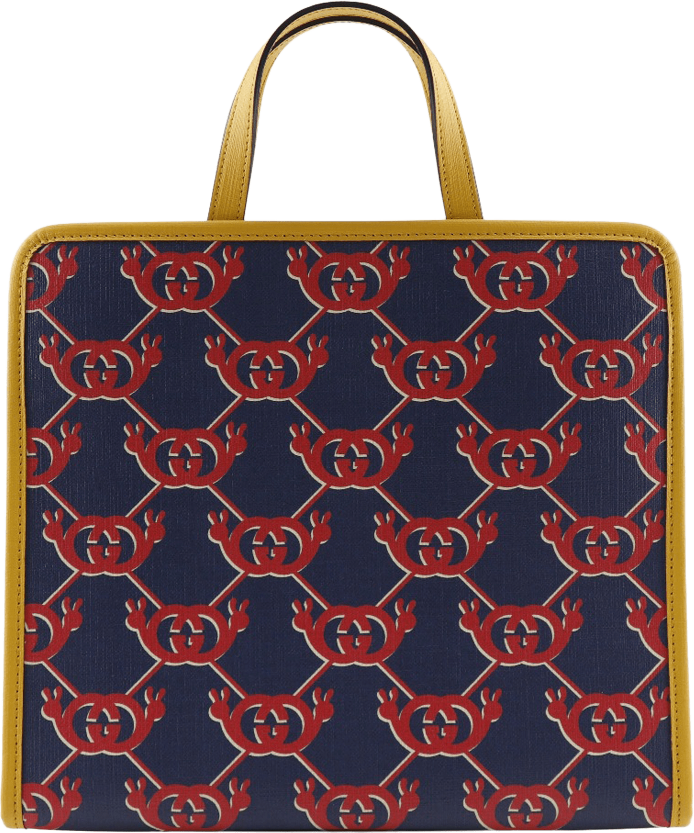 Gucci Interlocking G Coated Canvas Snail Childrens Tote, från Luxclusif, i färgen navy.