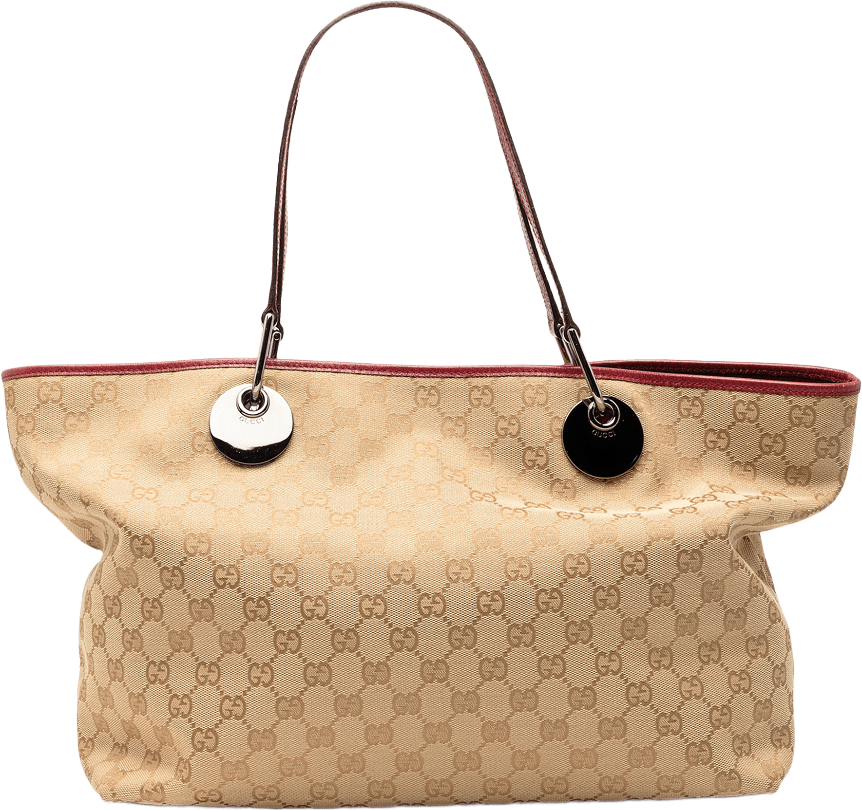 Gucci Gg Canvas Eclipse Tote, från Luxclusif, i färgen beige.