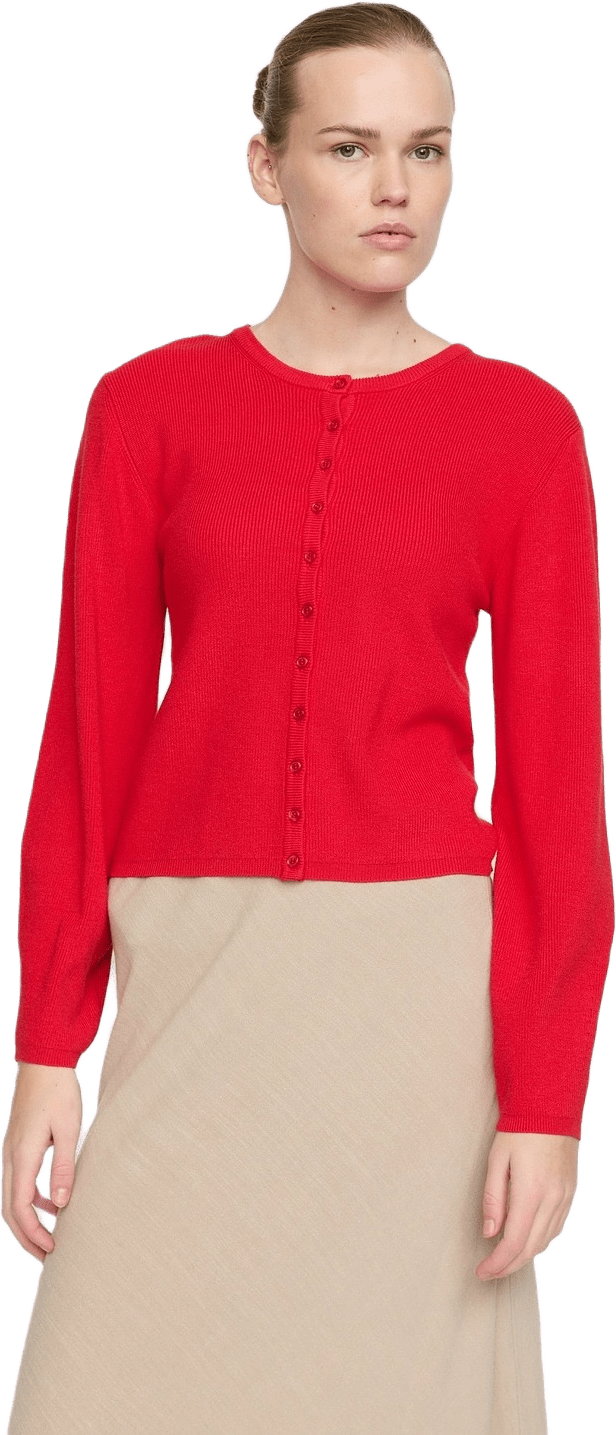 Srmushi Cardigan Knit - Racing Red