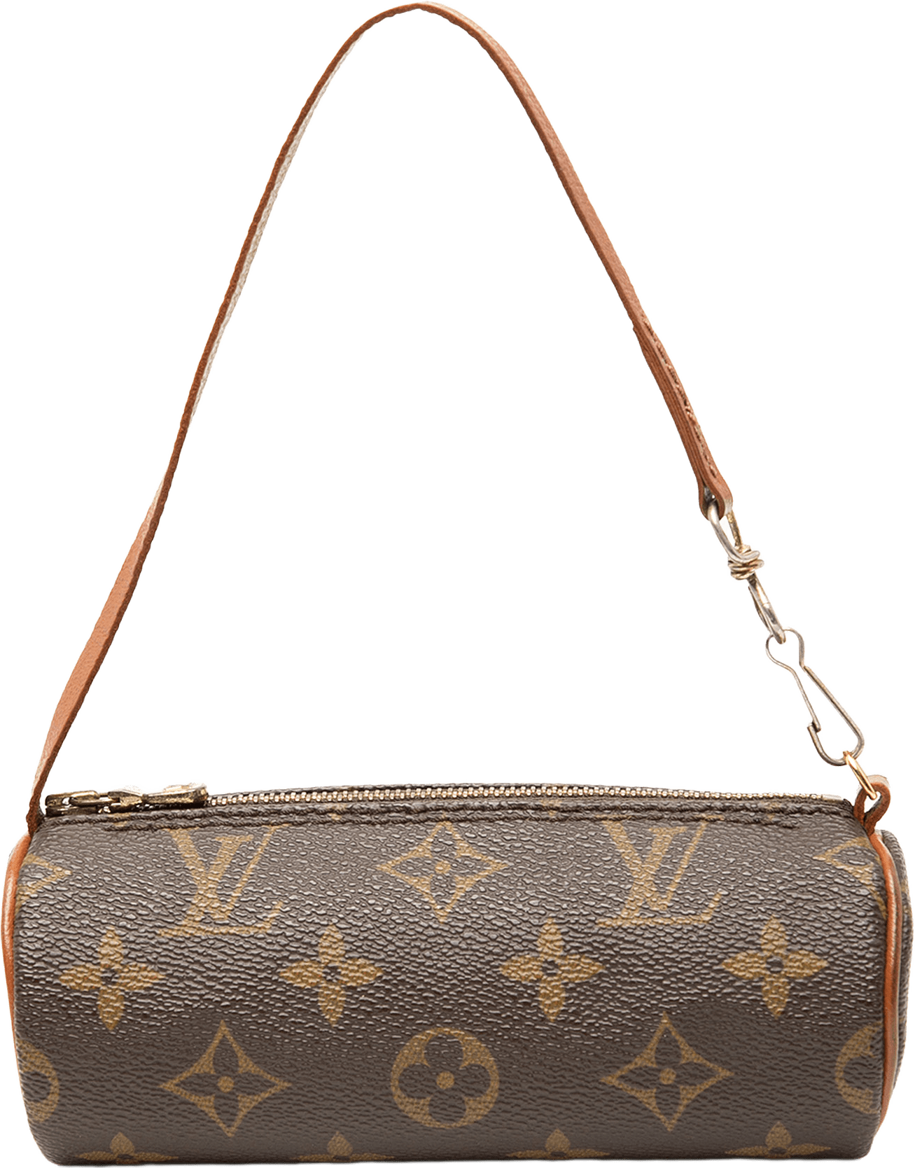 Louis Vuitton Monogram Papillon Pochette, från Luxclusif, i färgen brown.
