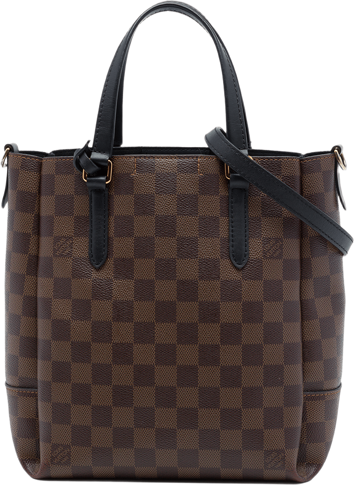 Louis Vuitton Damier Ebene Belmont Pm, från Luxclusif, i färgen brun.