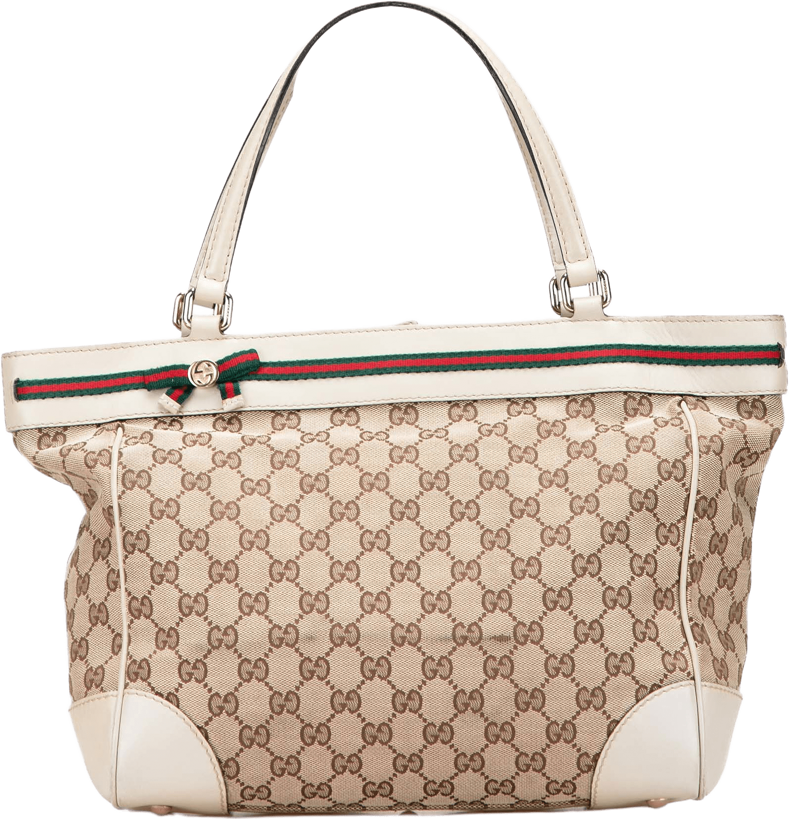 Gucci Gg Canvas Mayfair Tote, från Luxclusif, i färgen beige.