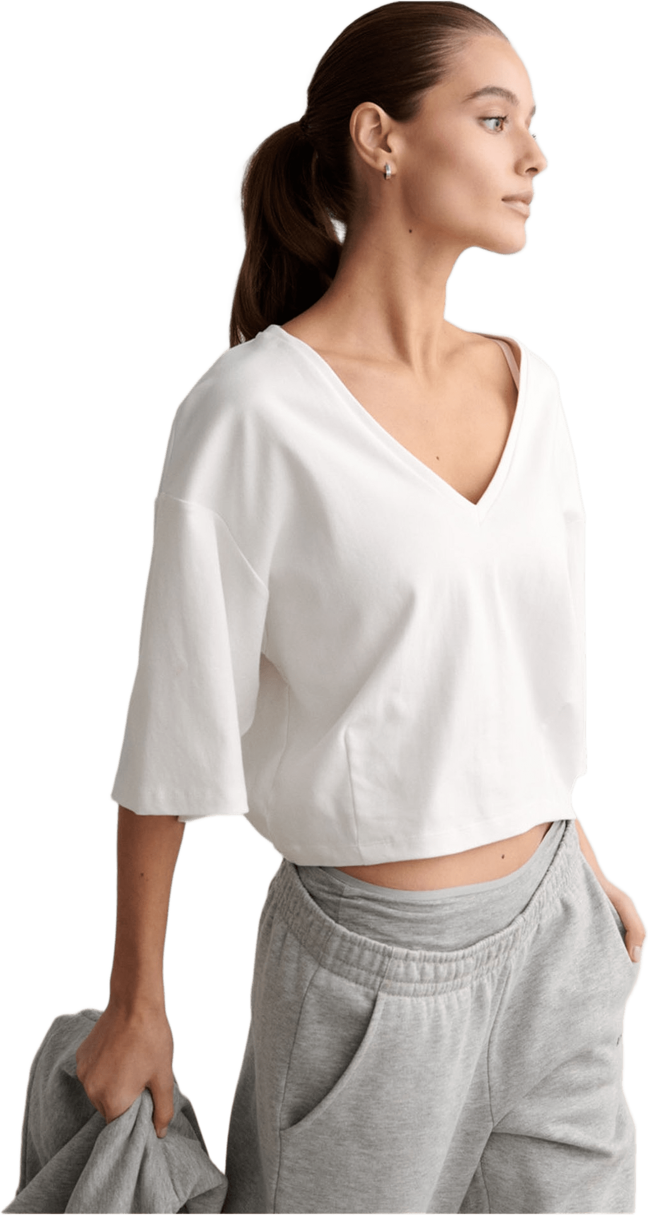 Elevated T-shirt, från aim'n, i färgen white.