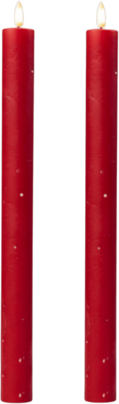 Luna Led-konljus 2 St, från Led Nordic, i färgen Röd.