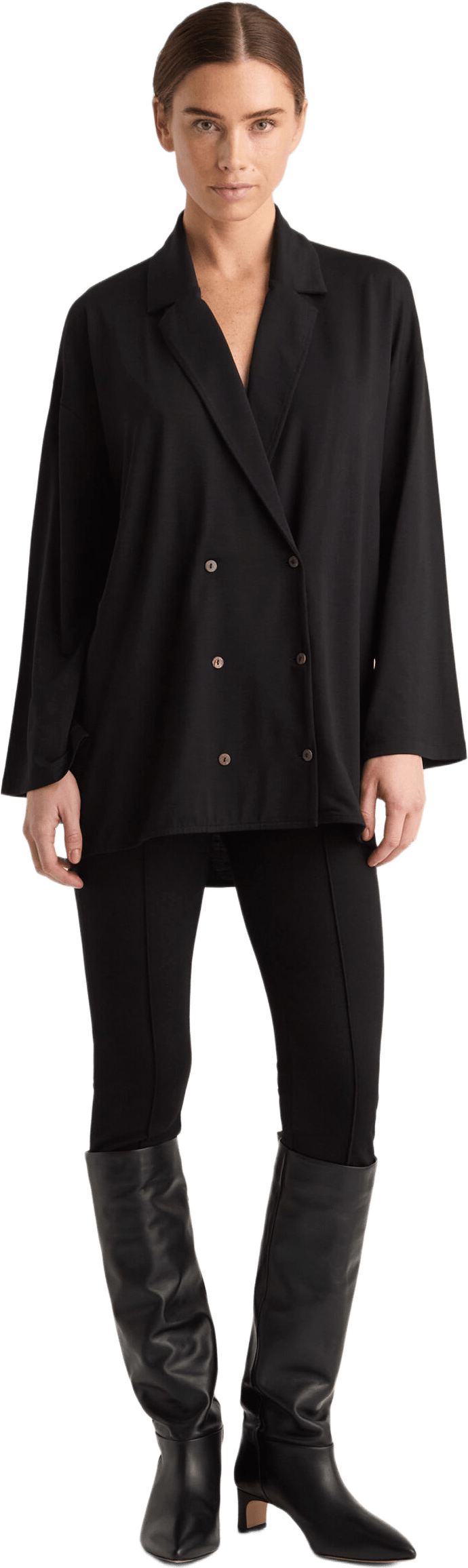 Huberta Blouse - Black, från Residus, i färgen black.