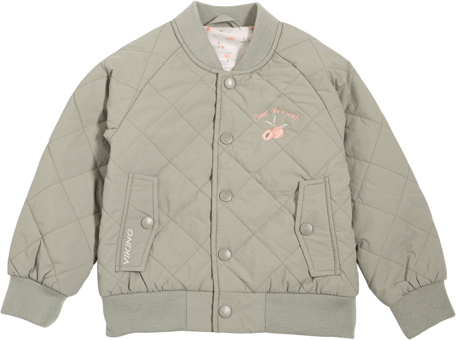 Kenza X Viking Quilted Jacket, från VIKING, i färgen Light Green.