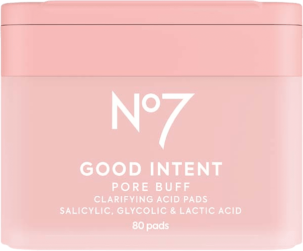 Good Intent Pore Buff Clarifying Acid Pads, från No7.