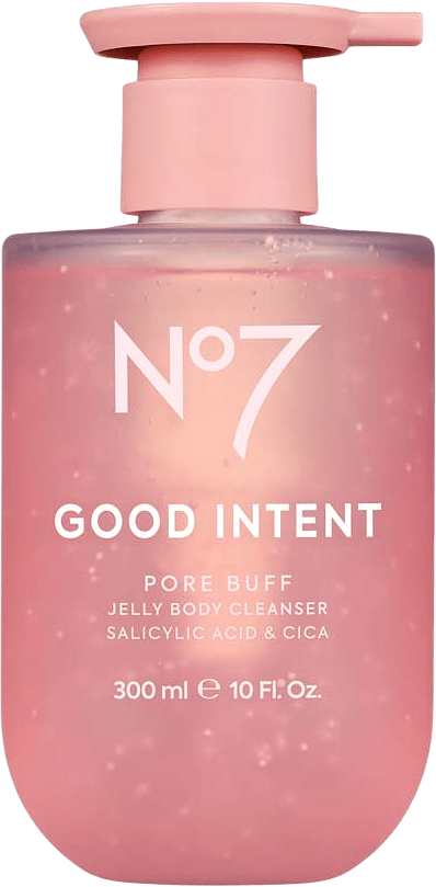 Good Intent Pore Buff Sal Acid Body Wash, från No7.