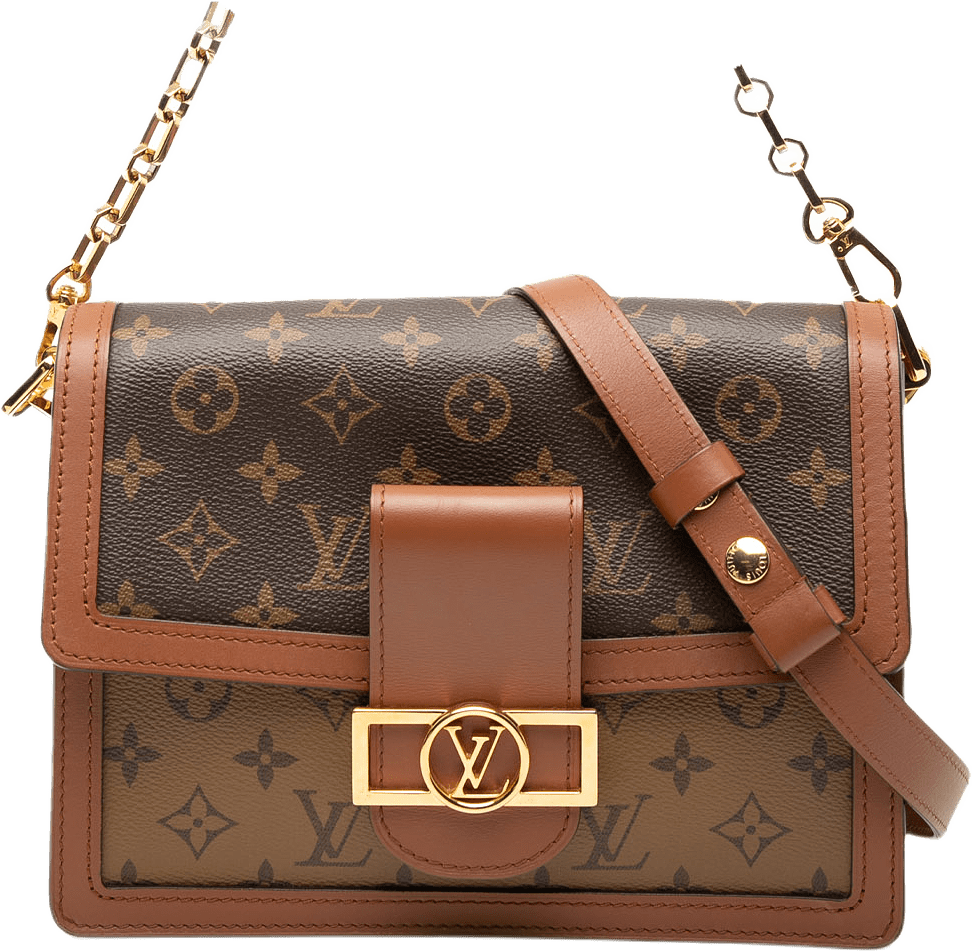 Louis Vuitton Monogram Reverse Dauphine Mm, från Luxclusif, i färgen brown.