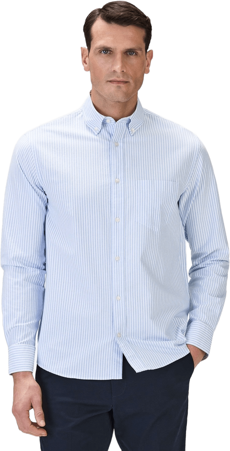 Cotton Striped Casual Oxford Shirt (joe)
