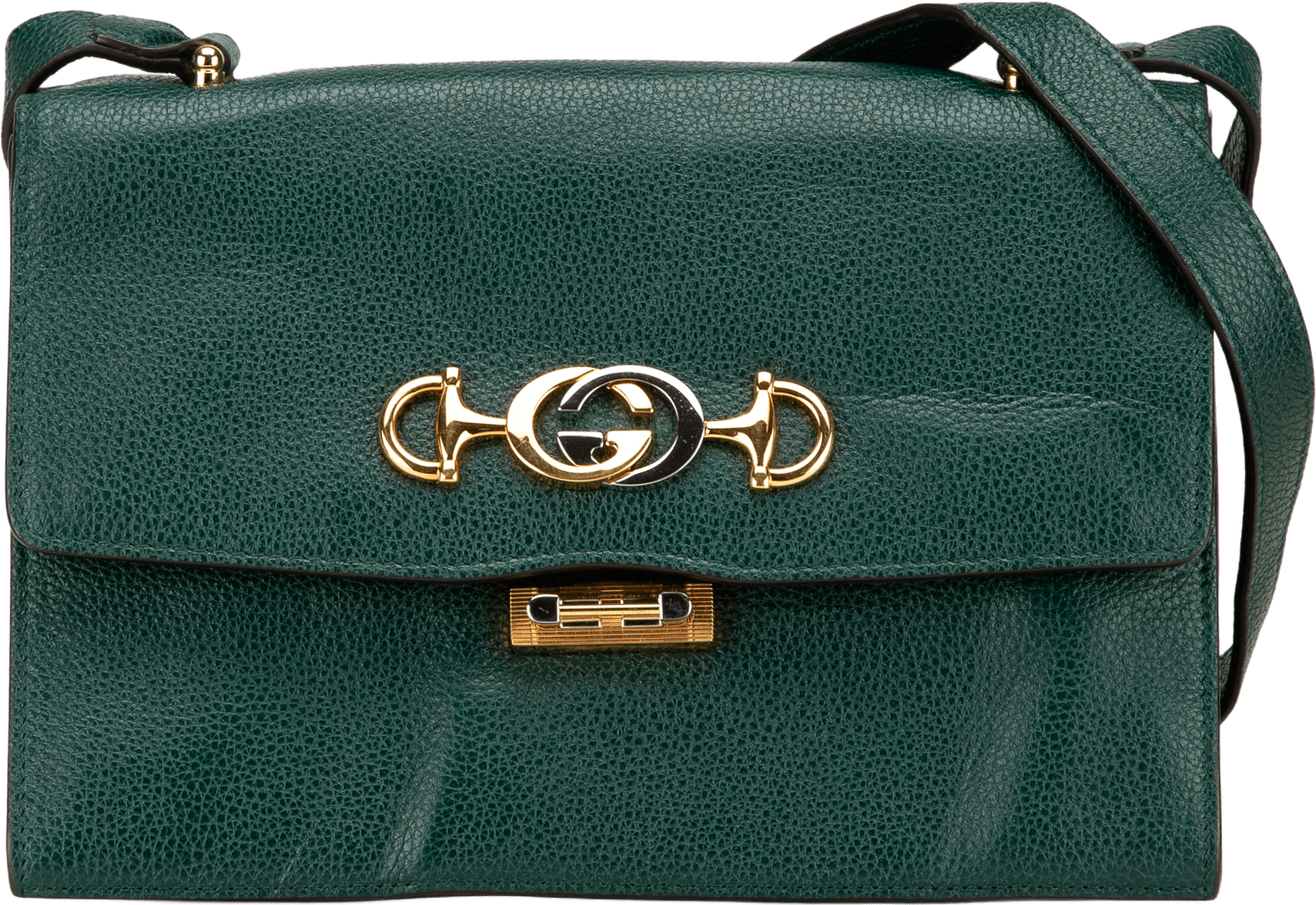 Gucci Small Leather Zumi Flap Crossbody