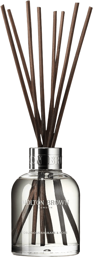 Delicious Rhubarb & Rose Aroma Reeds, från Molton Brown.