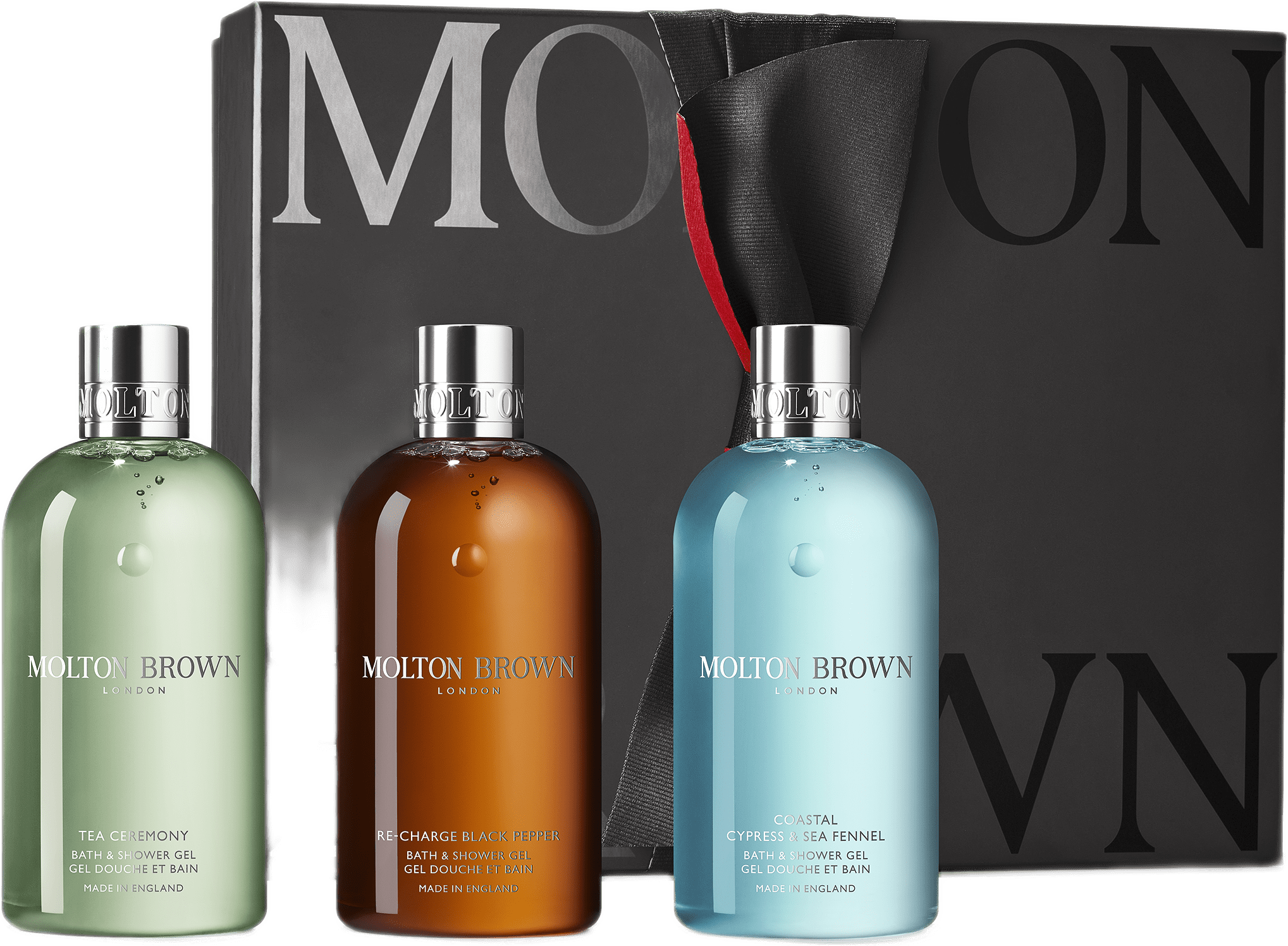 Gift Set The Woody Fresh Body Care Collection 900 ml, från Molton Brown.