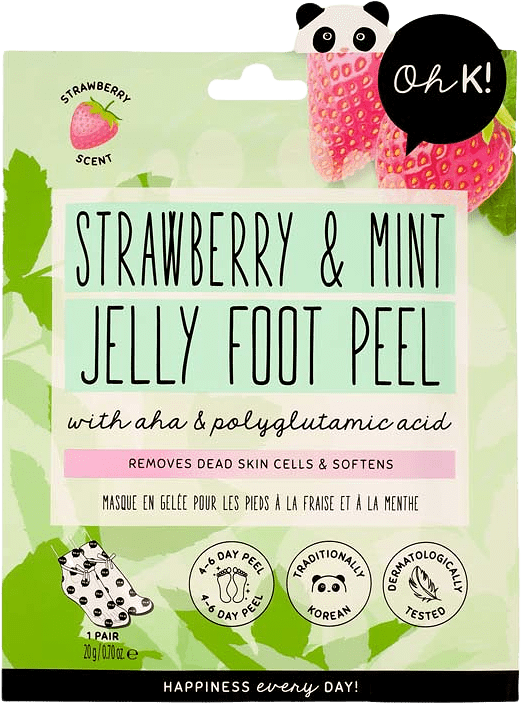 Oh K! Strawberry & Mint Jelly Foot Peel, från Oh K.