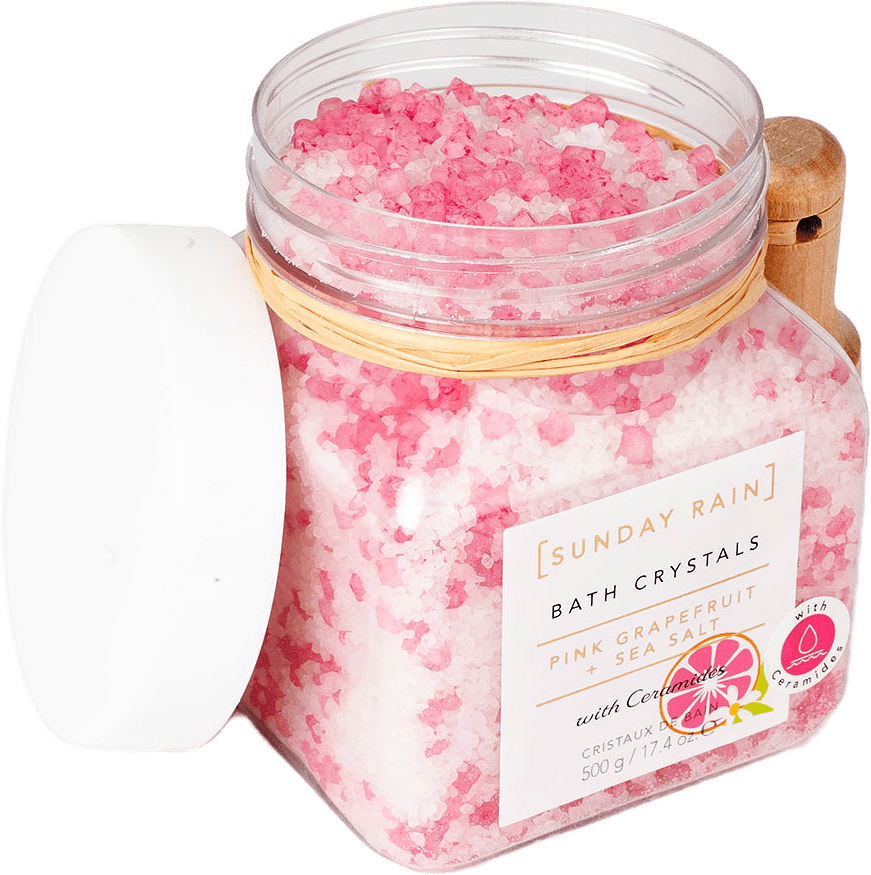 Pink Grapefruit & Sea Salt Bath Crystals, från Sunday Rain.