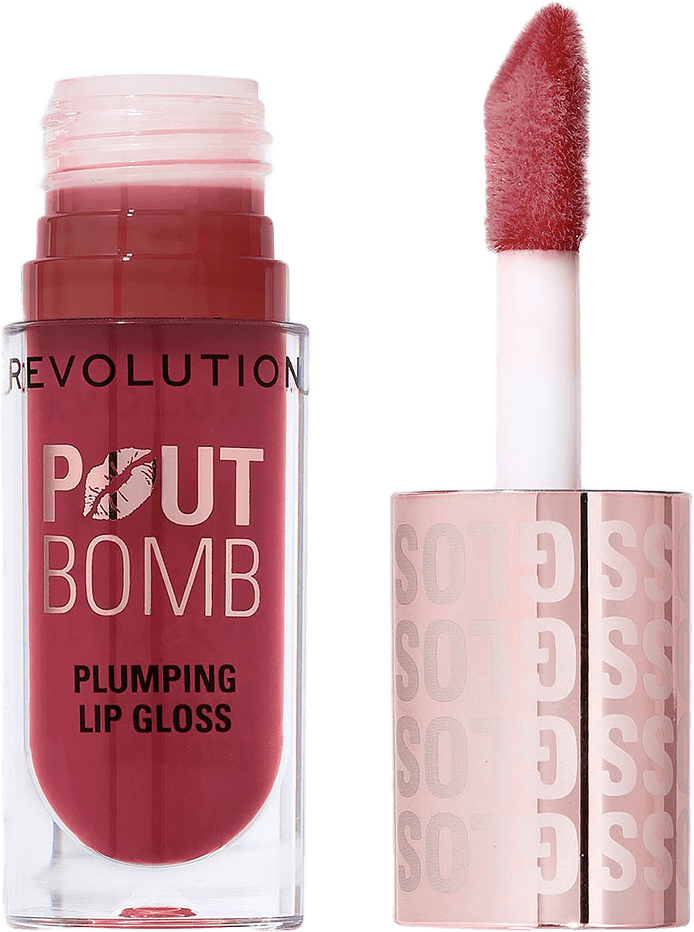 Pout Bomb Plumping Gloss Rosewood, från Revolution, i färgen Rose Pink.