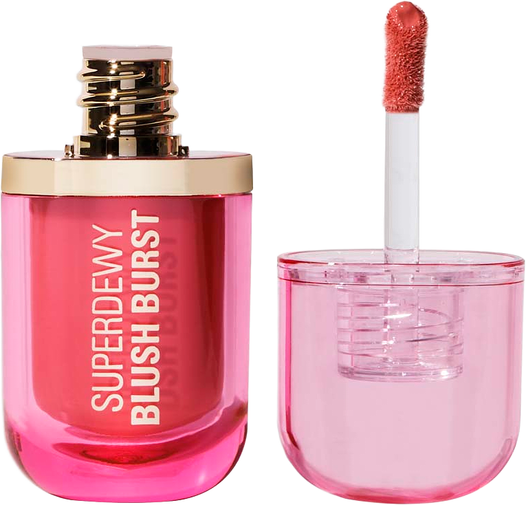 Superdewy Blush Plump Serum Liquid Blush, från Revolution, i färgen Cool Pink.