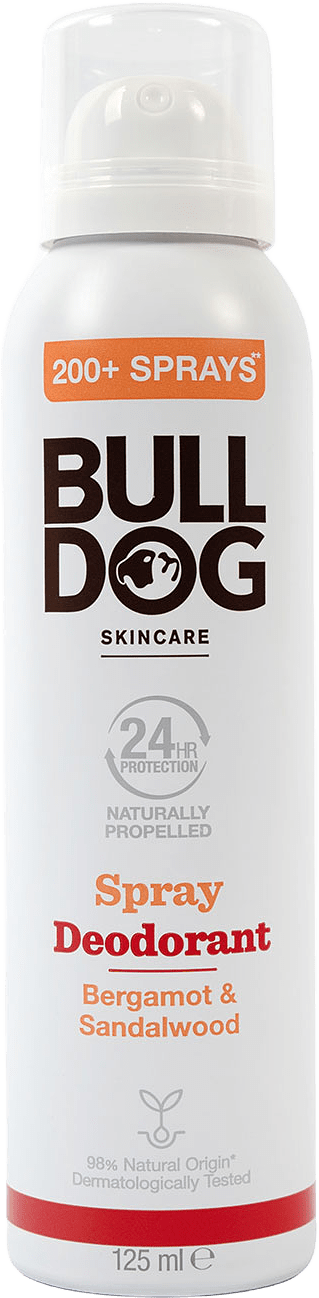 Bergamot & Sandalwood Spray Deodorant, från Bulldog.