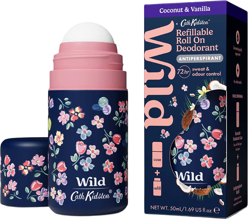 Antiperspirant Roll-on Marble Fodral Kokos & Vanilj Startpaket, från Wild.
