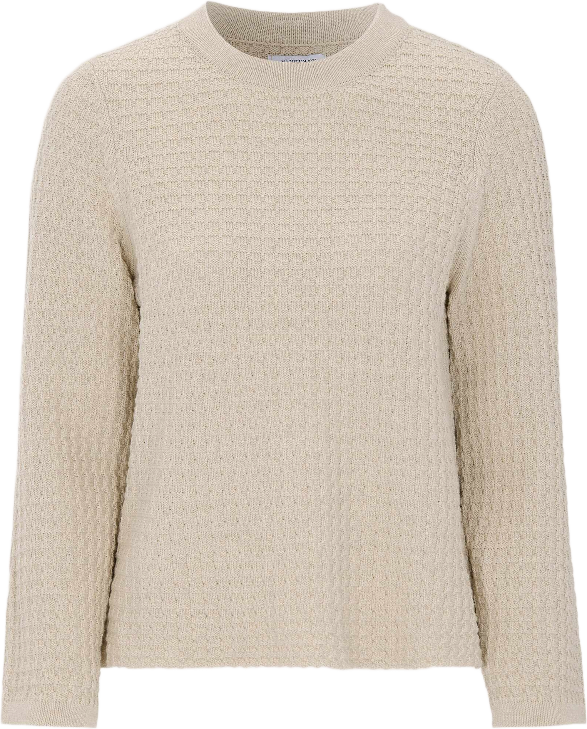 Elysa Tuckstitch Sweater, från Newhouse, i färgen american khaki.