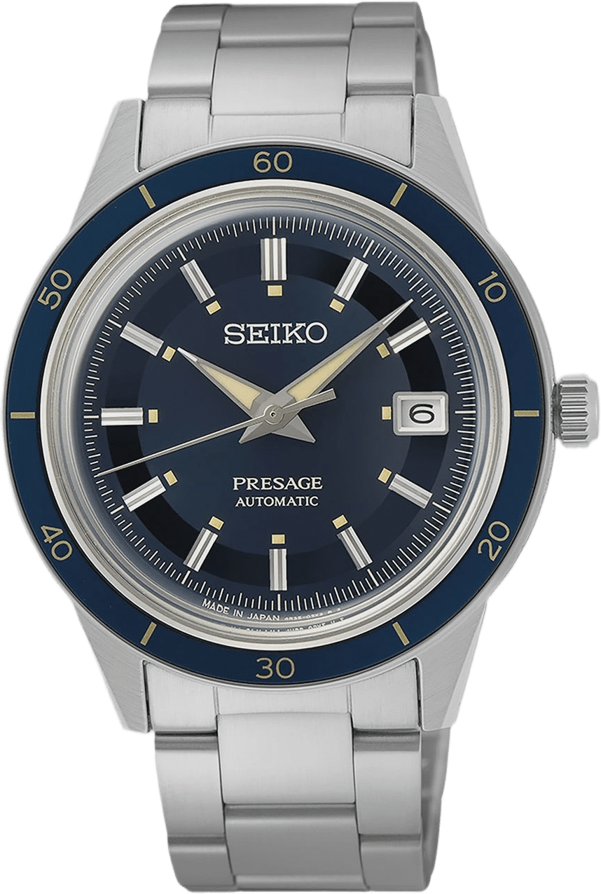 Seiko Presage Automatic Blå/stål, Stållänk - Srpg05j1, från Seiko, i färgen 1.