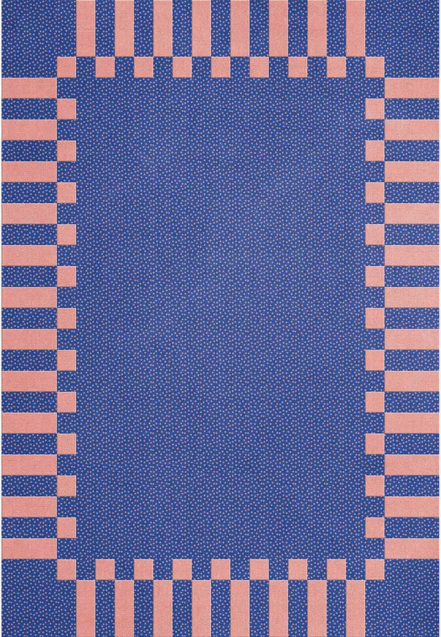 Teklan Frame Ullmatta, från Layered, i färgen cobalt salmon.