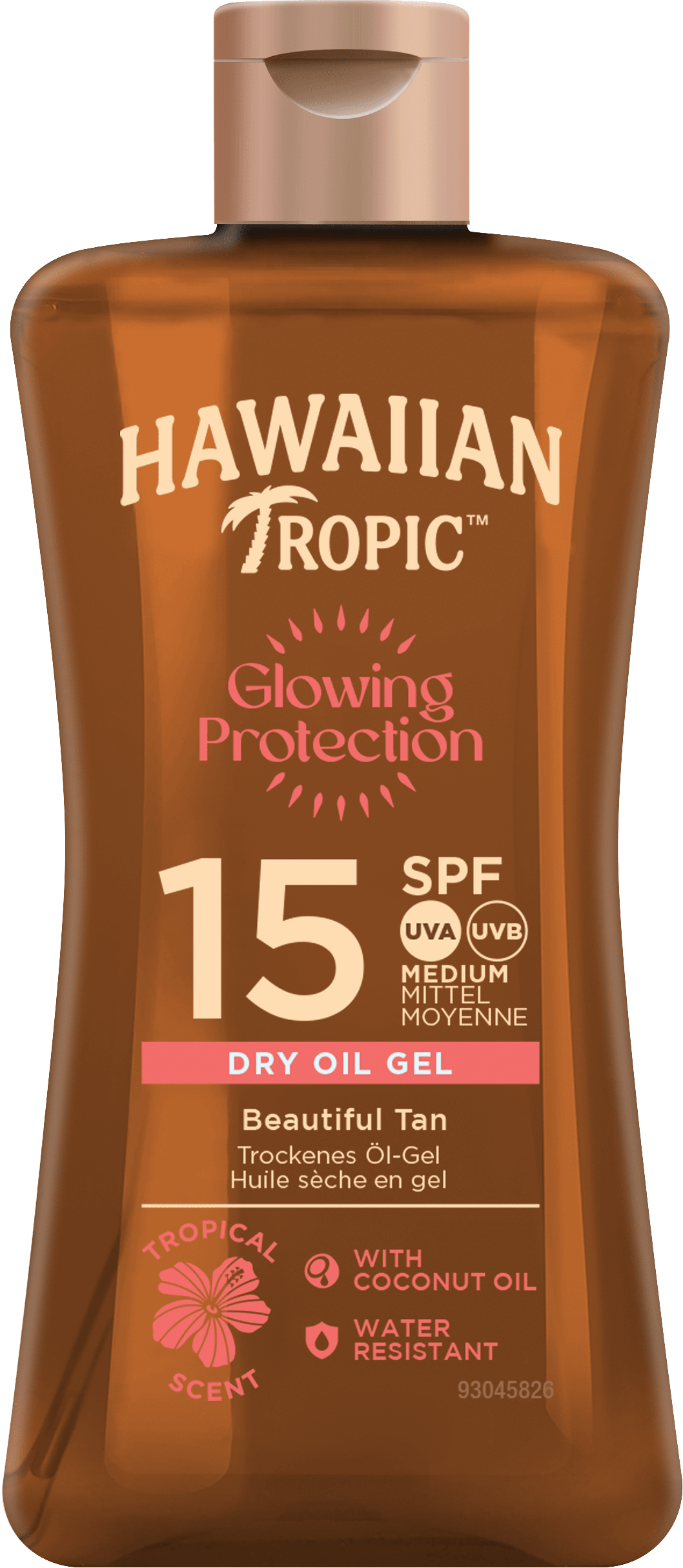 Glowing Protection Dry Oil Gel SPF15, från Hawaiian Tropic, i färgen 100 Ml.