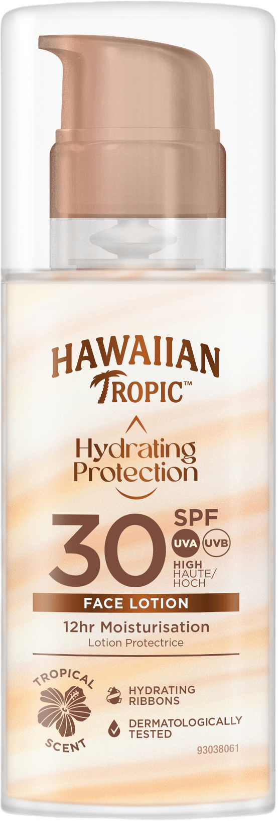 Hydrating Protection Face Lotion SPF30, från Hawaiian Tropic, i färgen 50 ml.