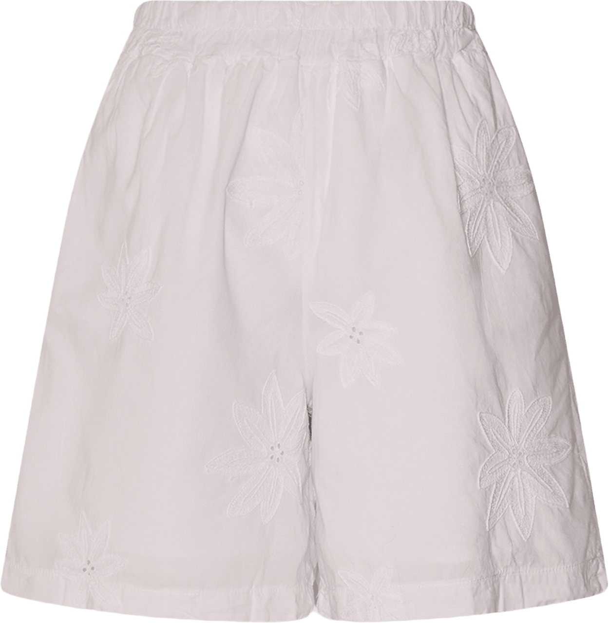 Idahlia, Shorts, Cotton - White